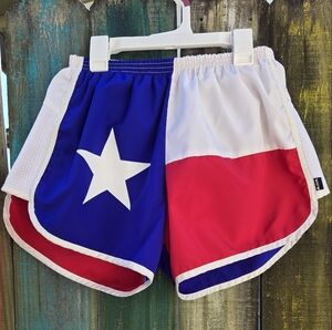 Texas Flag Running Shorts by B.O.A size M
